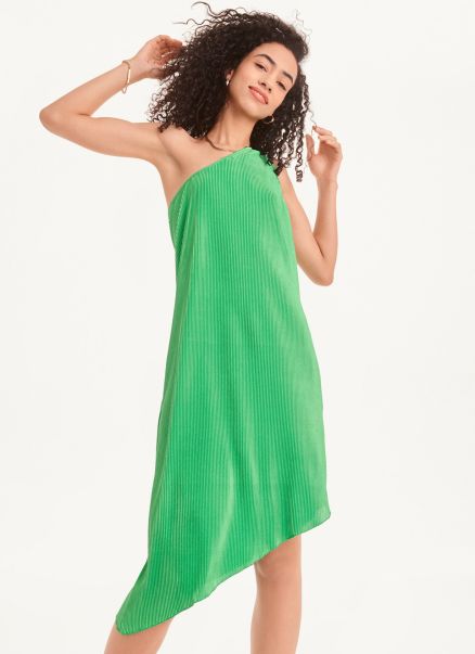 Dkny Island Green Dresses & Jumpsuits One Shoulder Asymmetrical Dress Women