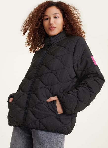 Jackets & Blazers Black Quilted Packable Jacket Women Dkny