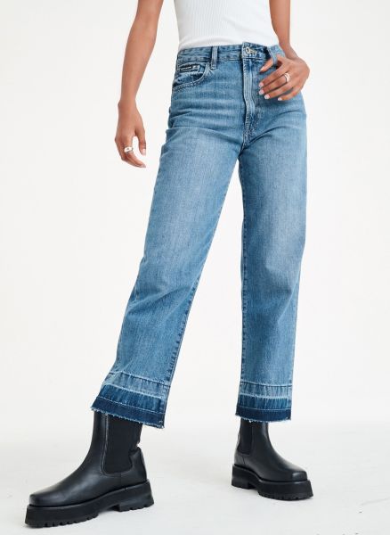 Women Dkny Light Wash Jeans & Pants Kent High Rise Straight Leg Jean