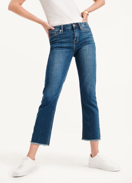 Jeans & Pants Classic Blue Foundation - Slim Stright Crop Dkny Women