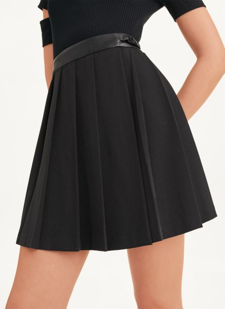 Women Skirts & Shorts Pleated Mini Skirt Dkny Black