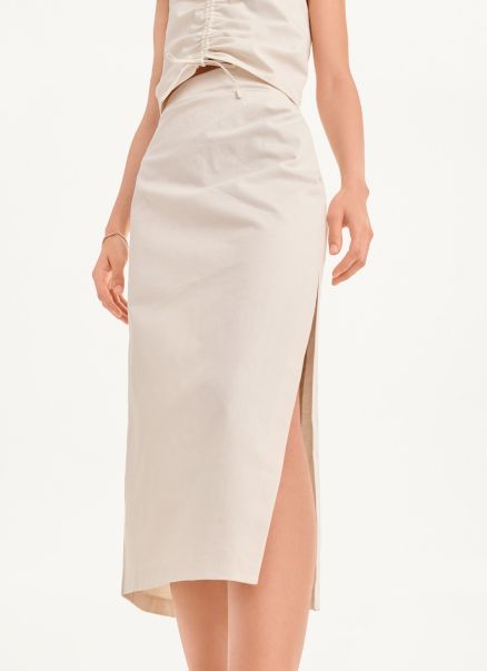 Long Skirt With Slit Blanc De Blanc Skirts & Shorts Women Dkny