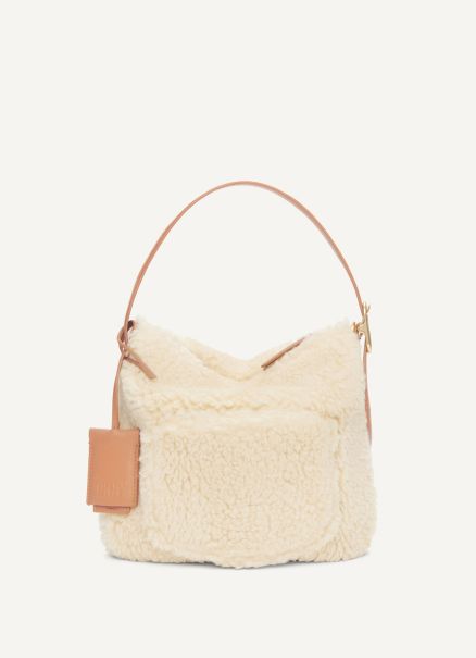 Women Dkny Totes Ivory The Optimist Small Sherpa Bag