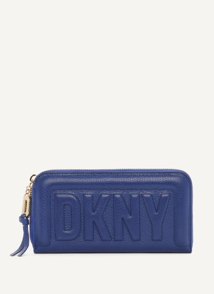 Metro Continental Zip Around Wallet Women Dkny Wallets & Leather Goods Silver