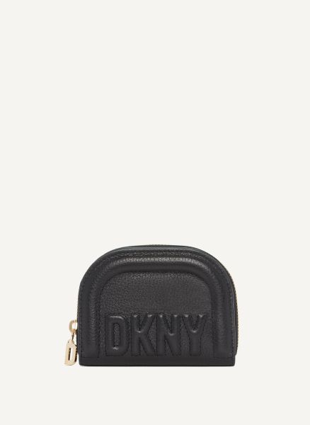 Wallets & Leather Goods Black Metro Half Zip Around Wallet Dkny Women