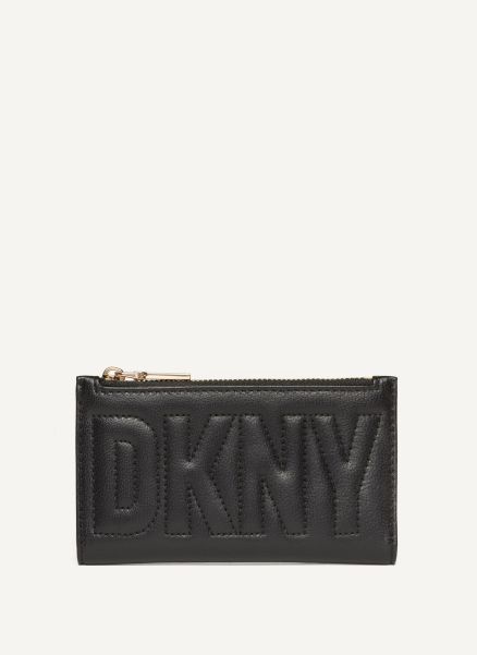 Dkny Lipstick Pink Elsa Bifold Card Holder Wallets & Leather Goods Women
