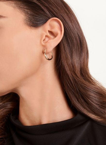 Organic Hoop Earrings Women Gold Dkny Jewelry