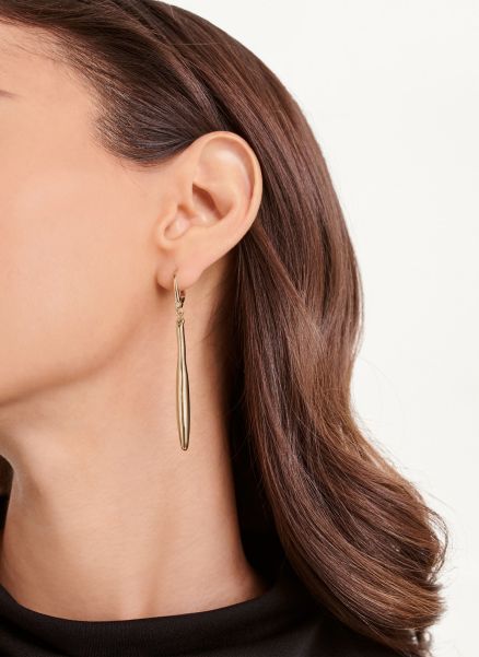 Linear Drop Earrings Gold Women Jewelry Dkny