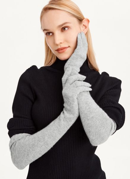 Cold Weather Black Women Elbow Glove Dkny