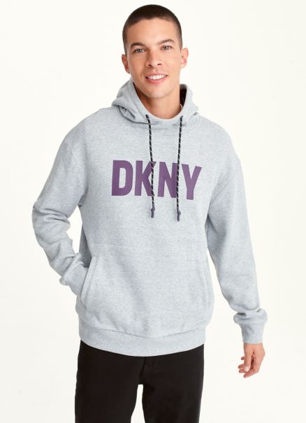 Dkny Fleece Hoodie Black Sweaters & Sweatshirts Men