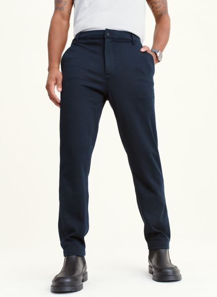 Dkny Navy Plaid Pant Jeans, Pants & Shorts Blue Plaid Men