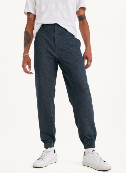 Navy Jeans, Pants & Shorts Dkny Men Twill Knit Jogger