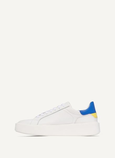 Stacked Court Shoe Dkny Men Shoes White