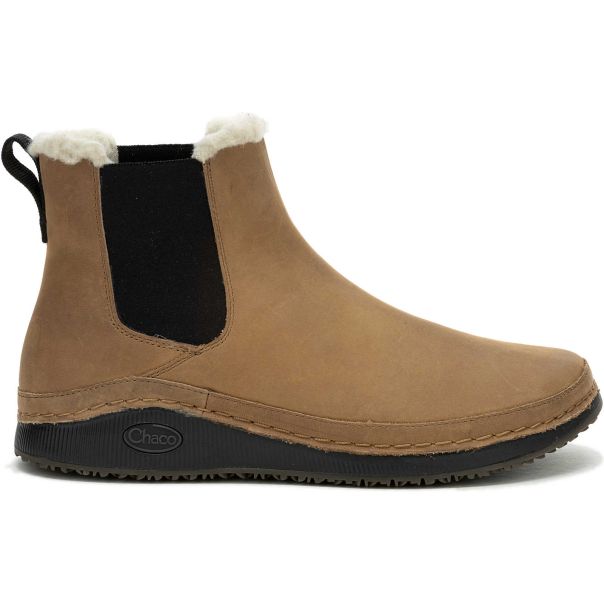 Tan Chaco Boots Luxurious Women Women's Paonia Chelsea Fluff - Fall Arrivals