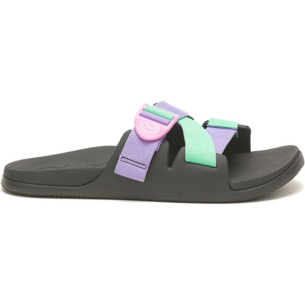 Slides Purple Green Women Latest Women's Chillos Slide - Sandals Chaco