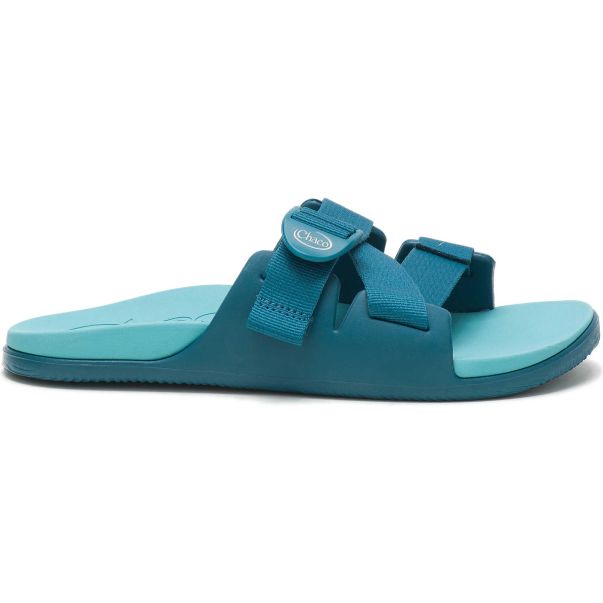 Women Simple Slides Ocean Blue Chaco Women's Chillos Slide - Sandals