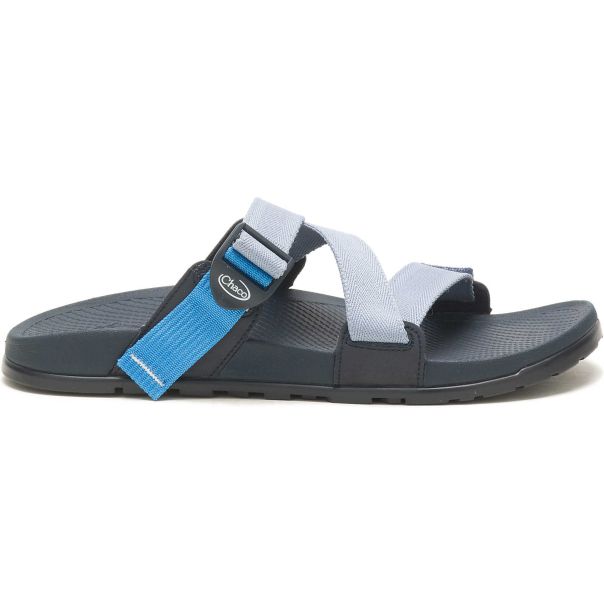 Chaco Men Azure Dusty Blue Rapid Slides Men's Lowdown Slide - Sandals
